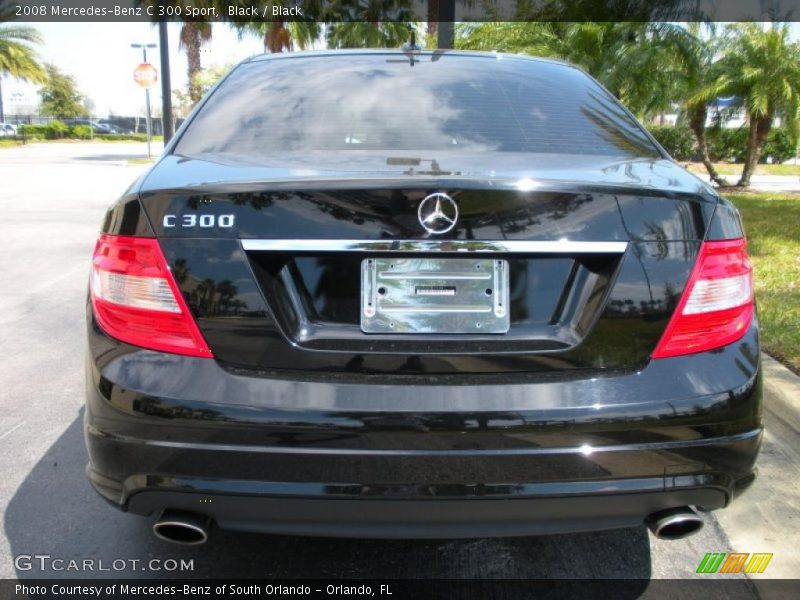 Black / Black 2008 Mercedes-Benz C 300 Sport