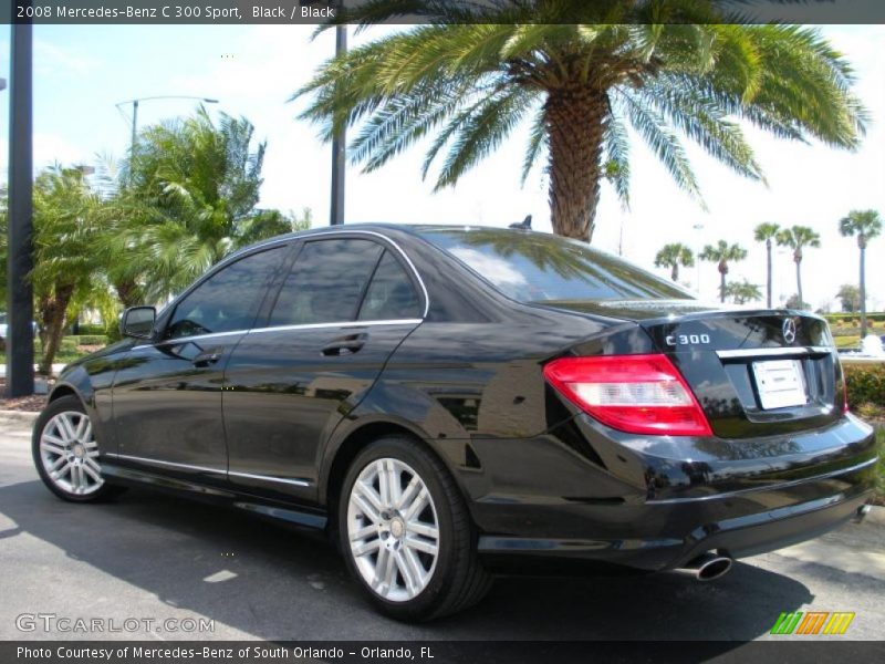 Black / Black 2008 Mercedes-Benz C 300 Sport