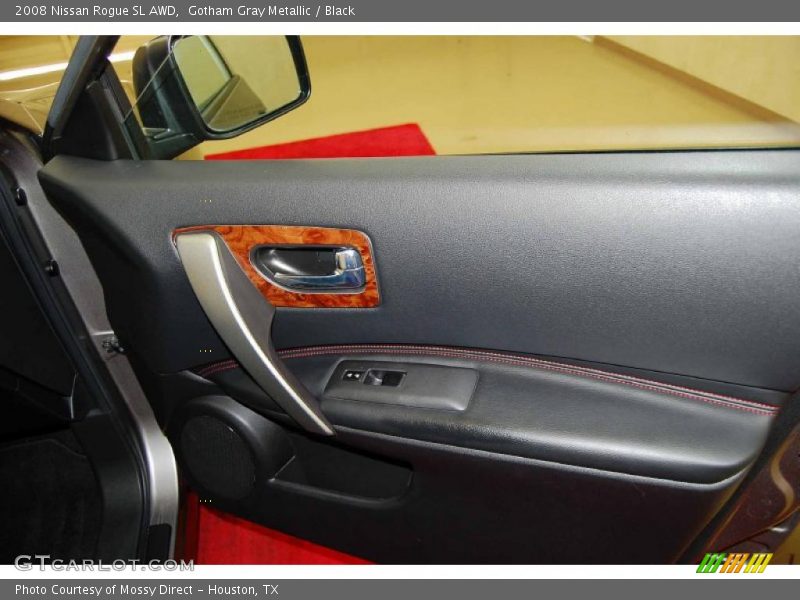 Gotham Gray Metallic / Black 2008 Nissan Rogue SL AWD
