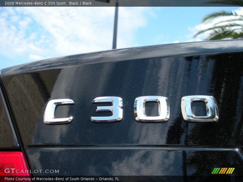 Black / Black 2008 Mercedes-Benz C 300 Sport