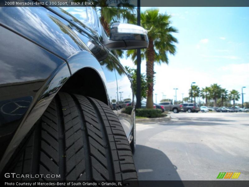Black / Black 2008 Mercedes-Benz C 300 Sport