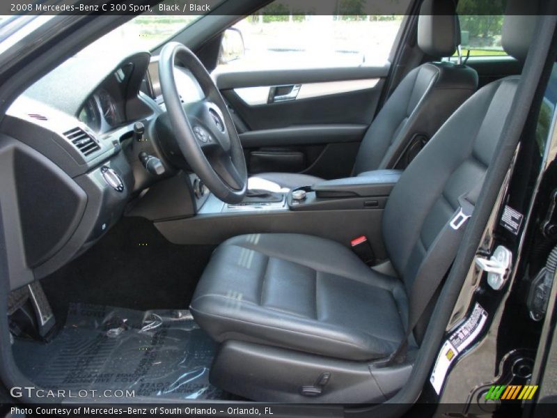 Black / Black 2008 Mercedes-Benz C 300 Sport