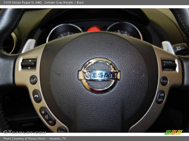 Gotham Gray Metallic / Black 2008 Nissan Rogue SL AWD