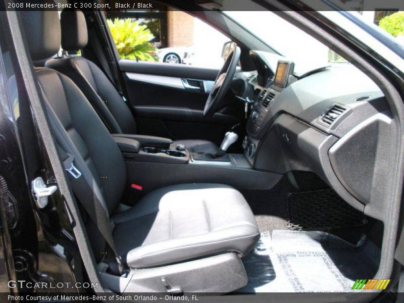 Black / Black 2008 Mercedes-Benz C 300 Sport