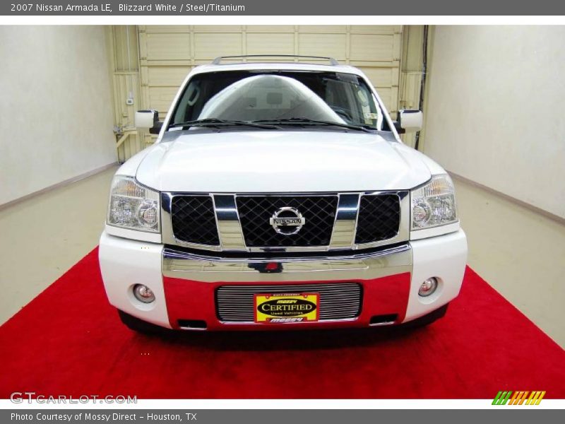 Blizzard White / Steel/Titanium 2007 Nissan Armada LE