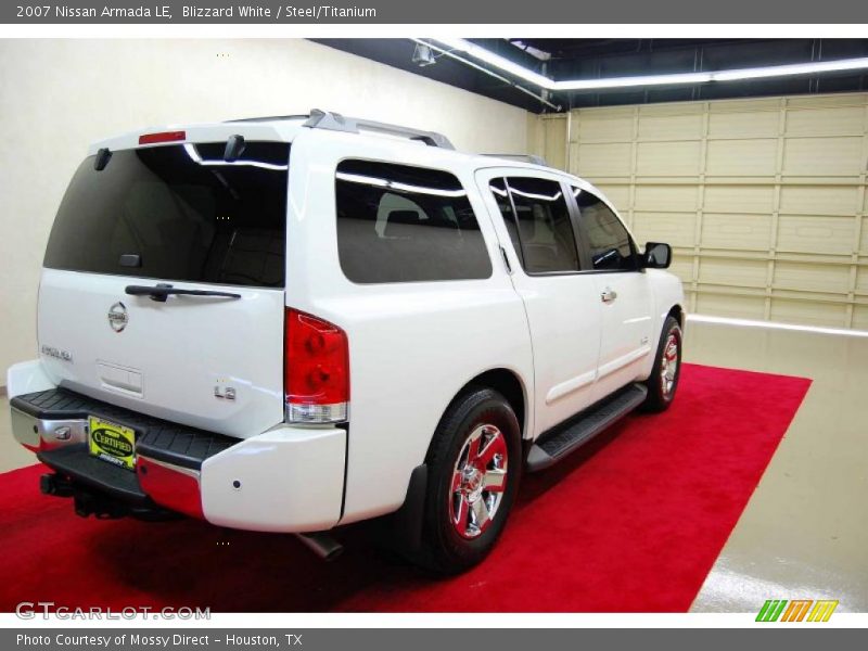 Blizzard White / Steel/Titanium 2007 Nissan Armada LE