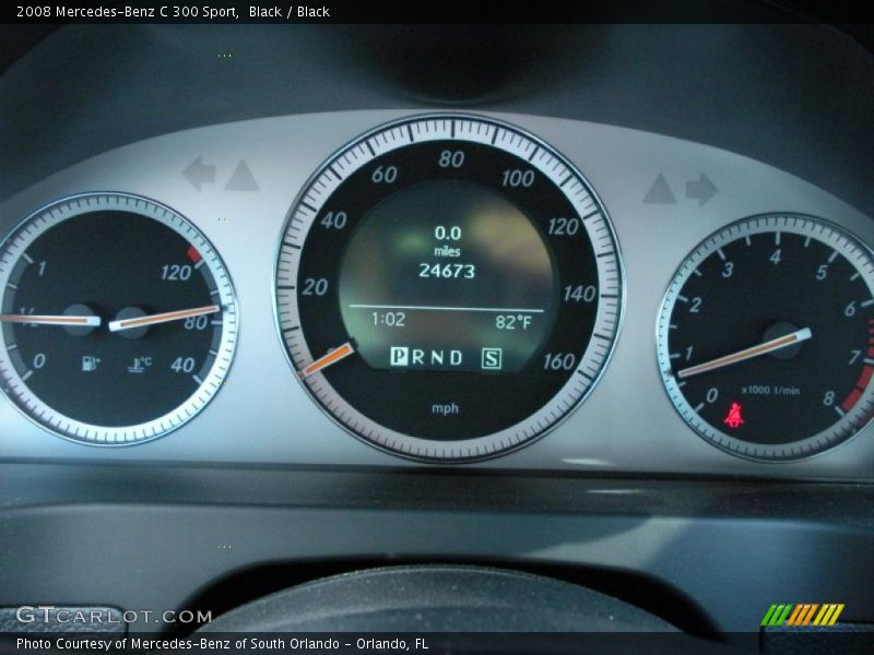Black / Black 2008 Mercedes-Benz C 300 Sport
