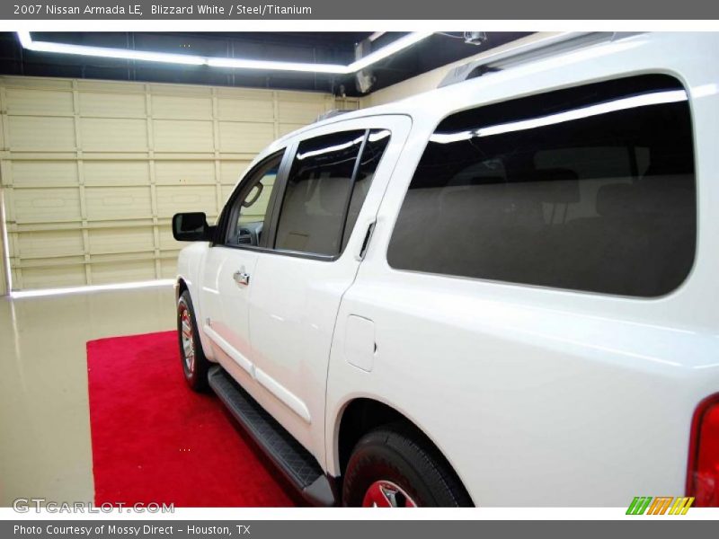 Blizzard White / Steel/Titanium 2007 Nissan Armada LE