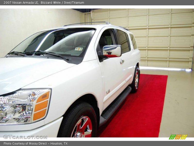 Blizzard White / Steel/Titanium 2007 Nissan Armada LE
