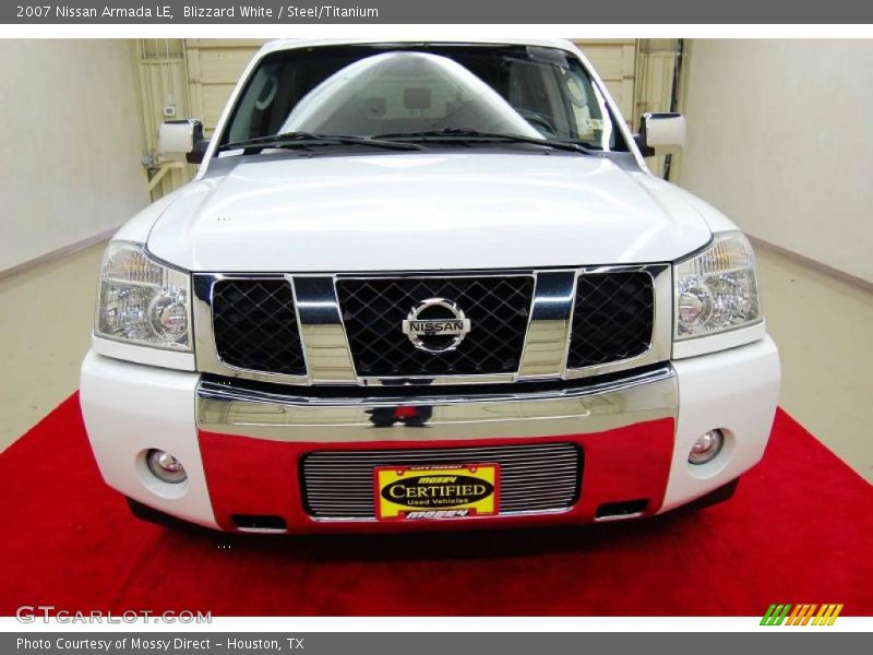 Blizzard White / Steel/Titanium 2007 Nissan Armada LE