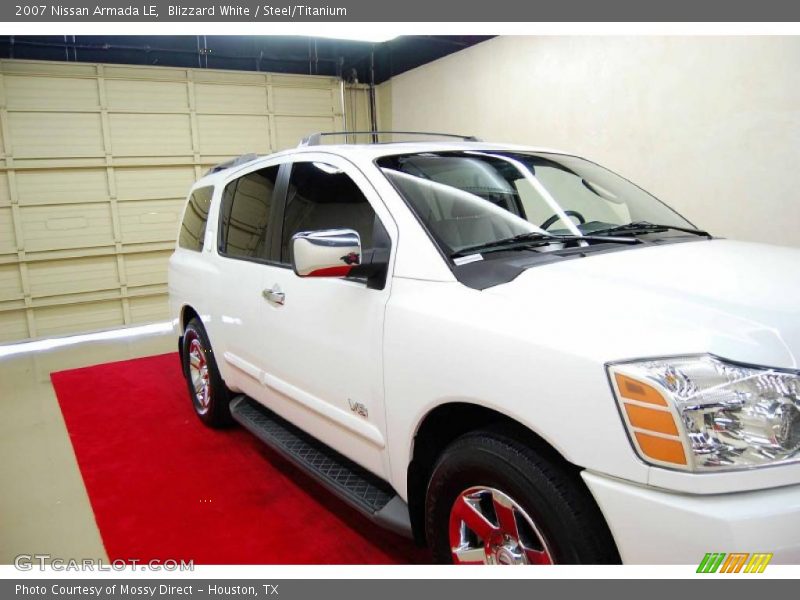 Blizzard White / Steel/Titanium 2007 Nissan Armada LE