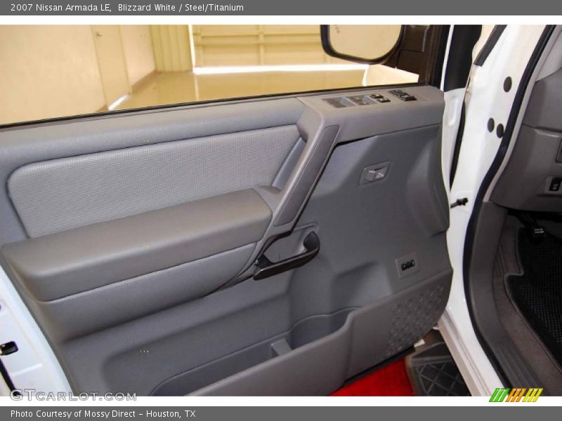 Blizzard White / Steel/Titanium 2007 Nissan Armada LE