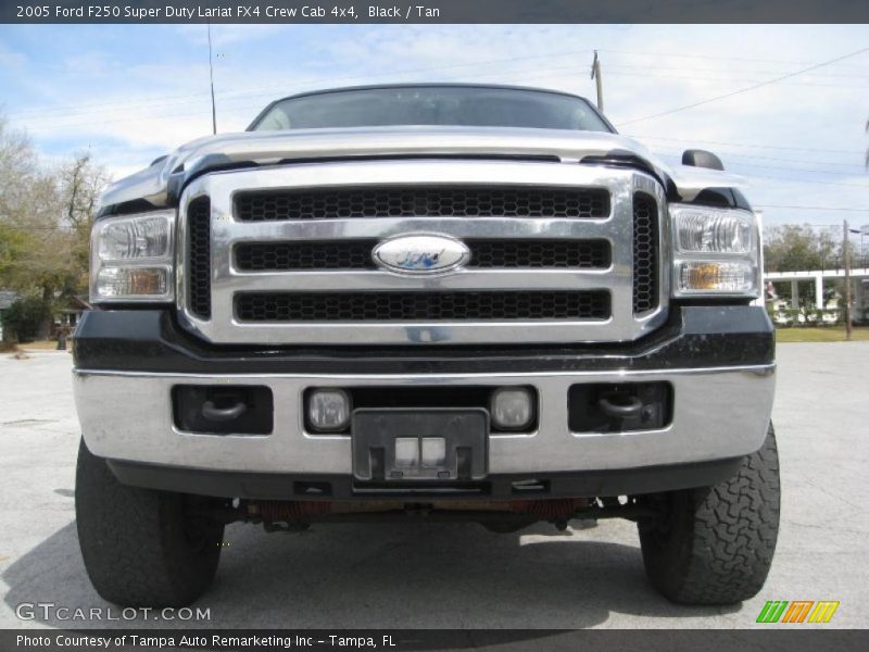 Black / Tan 2005 Ford F250 Super Duty Lariat FX4 Crew Cab 4x4