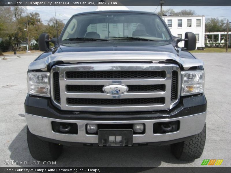 Black / Tan 2005 Ford F250 Super Duty Lariat FX4 Crew Cab 4x4