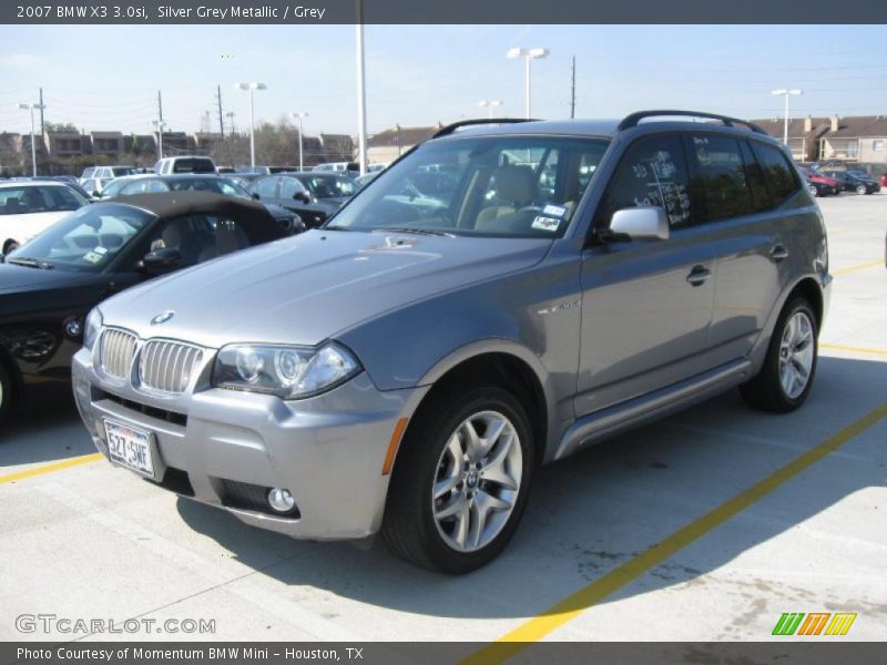 Silver Grey Metallic / Grey 2007 BMW X3 3.0si