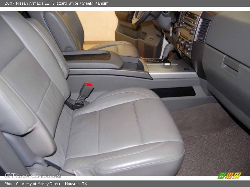 Blizzard White / Steel/Titanium 2007 Nissan Armada LE