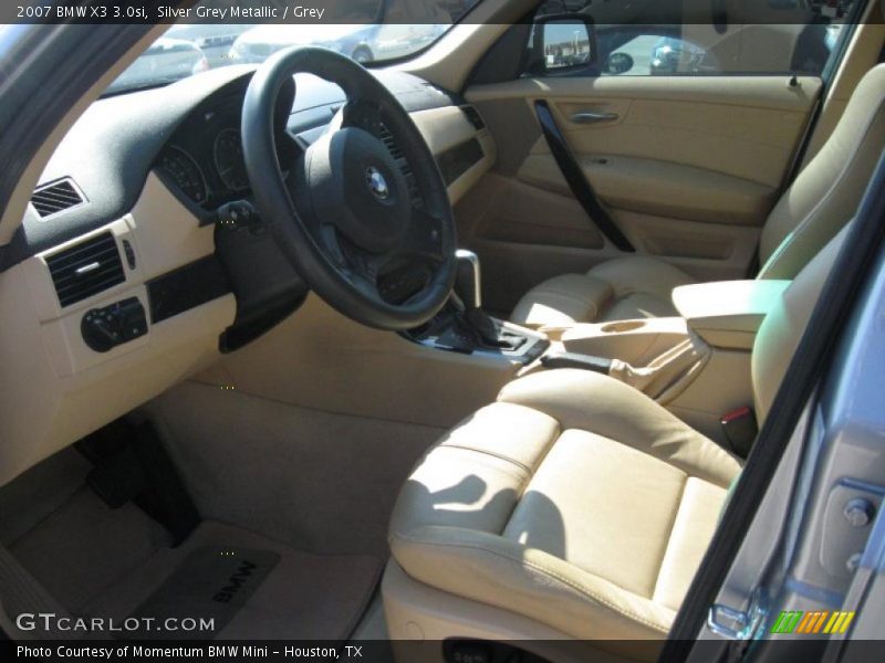Silver Grey Metallic / Grey 2007 BMW X3 3.0si