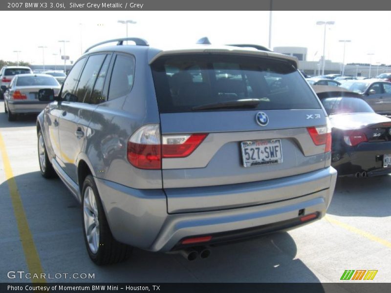 Silver Grey Metallic / Grey 2007 BMW X3 3.0si