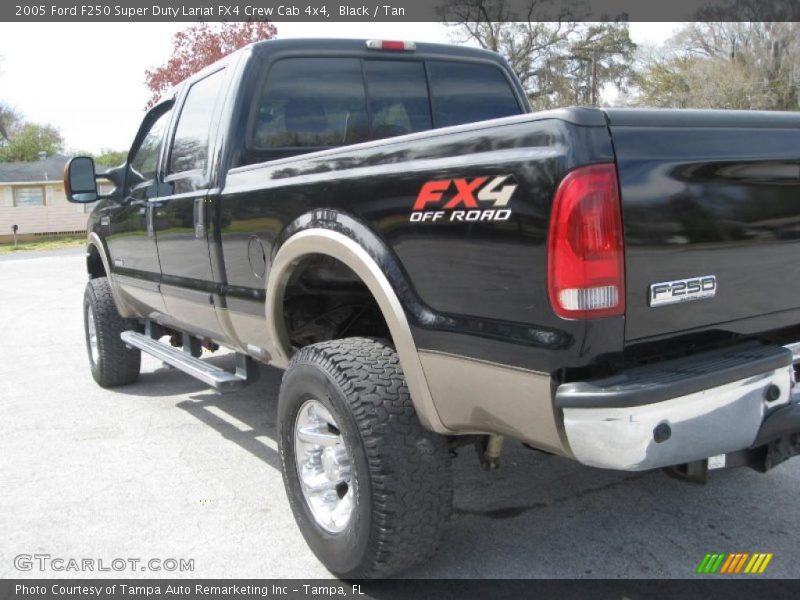 Black / Tan 2005 Ford F250 Super Duty Lariat FX4 Crew Cab 4x4