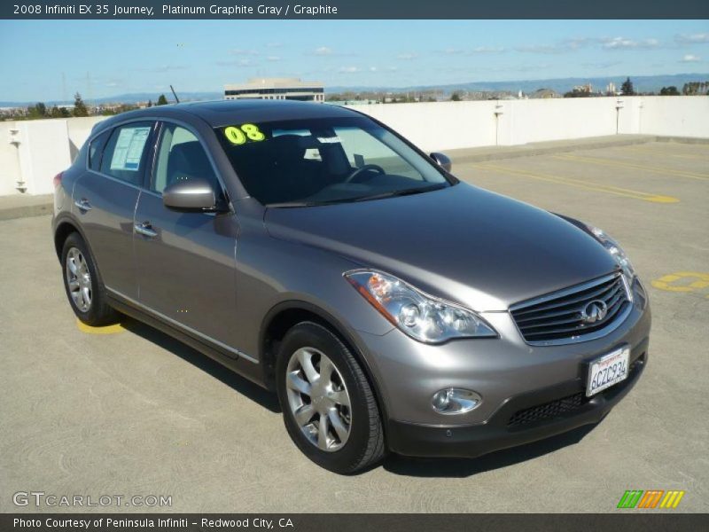 Platinum Graphite Gray / Graphite 2008 Infiniti EX 35 Journey