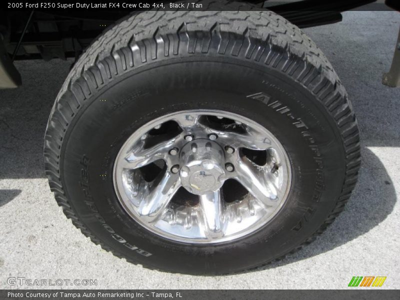 Black / Tan 2005 Ford F250 Super Duty Lariat FX4 Crew Cab 4x4