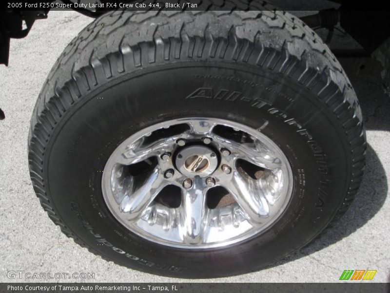 Black / Tan 2005 Ford F250 Super Duty Lariat FX4 Crew Cab 4x4
