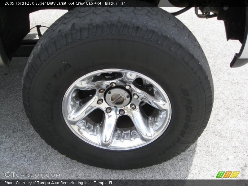 Black / Tan 2005 Ford F250 Super Duty Lariat FX4 Crew Cab 4x4