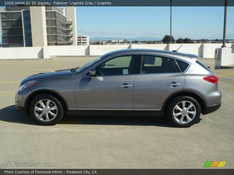 Platinum Graphite Gray / Graphite 2008 Infiniti EX 35 Journey