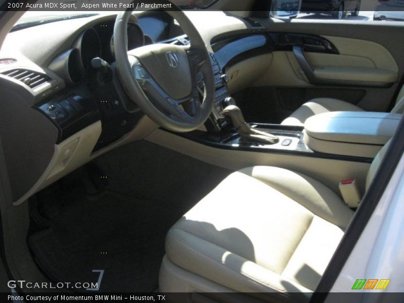 Aspen White Pearl / Parchment 2007 Acura MDX Sport