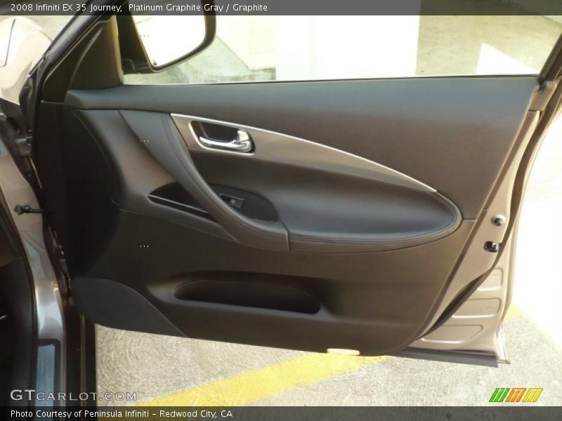 Platinum Graphite Gray / Graphite 2008 Infiniti EX 35 Journey