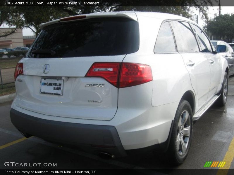 Aspen White Pearl / Parchment 2007 Acura MDX Sport