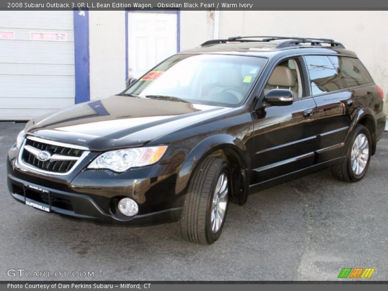 Obsidian Black Pearl / Warm Ivory 2008 Subaru Outback 3.0R L.L.Bean Edition Wagon