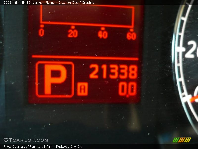 Platinum Graphite Gray / Graphite 2008 Infiniti EX 35 Journey