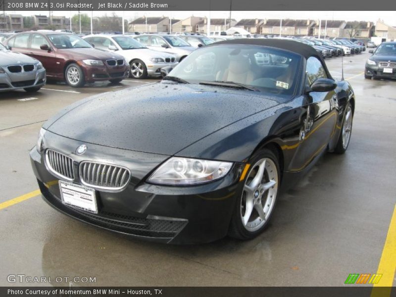 Jet Black / Saddle Brown 2008 BMW Z4 3.0si Roadster