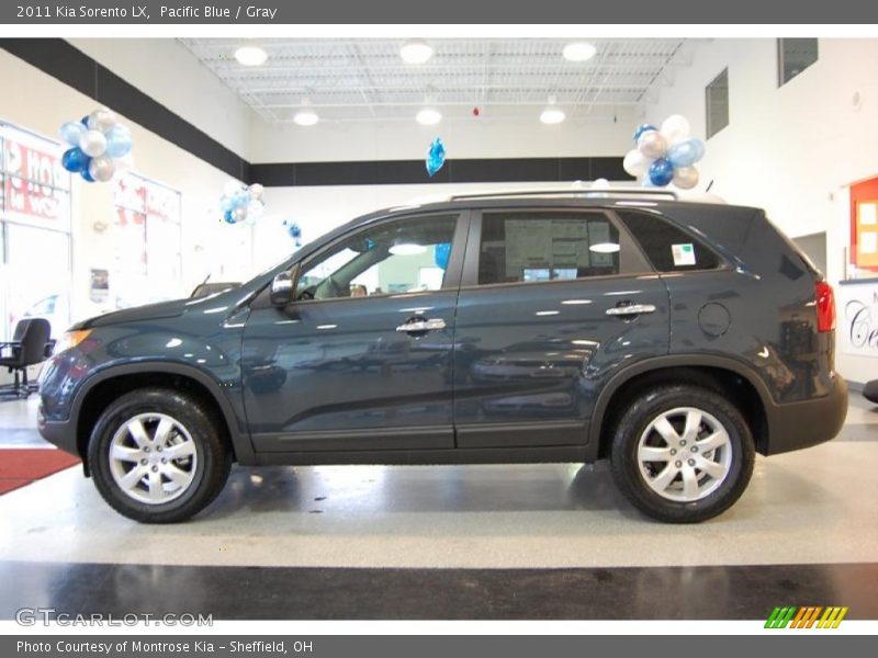 Pacific Blue / Gray 2011 Kia Sorento LX