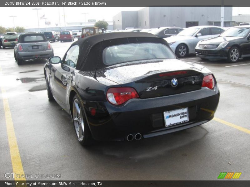 Jet Black / Saddle Brown 2008 BMW Z4 3.0si Roadster