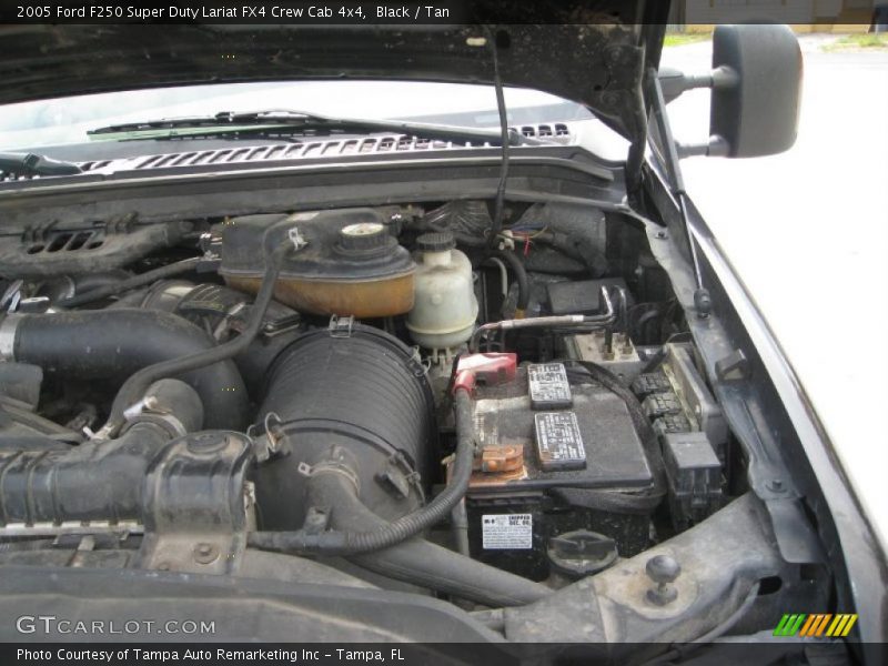 Black / Tan 2005 Ford F250 Super Duty Lariat FX4 Crew Cab 4x4