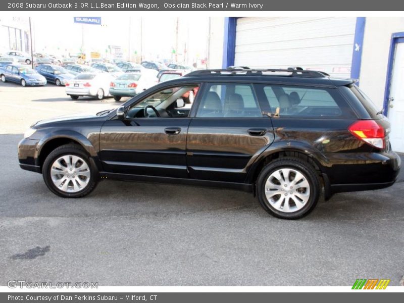 Obsidian Black Pearl / Warm Ivory 2008 Subaru Outback 3.0R L.L.Bean Edition Wagon