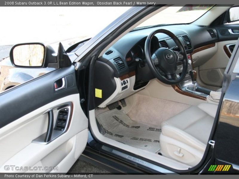Obsidian Black Pearl / Warm Ivory 2008 Subaru Outback 3.0R L.L.Bean Edition Wagon