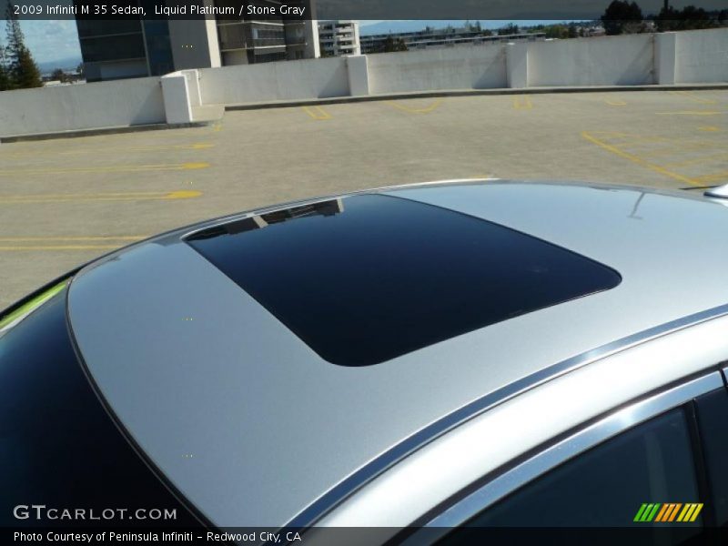 Liquid Platinum / Stone Gray 2009 Infiniti M 35 Sedan