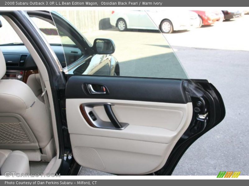 Obsidian Black Pearl / Warm Ivory 2008 Subaru Outback 3.0R L.L.Bean Edition Wagon