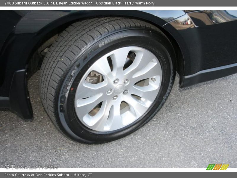 Obsidian Black Pearl / Warm Ivory 2008 Subaru Outback 3.0R L.L.Bean Edition Wagon