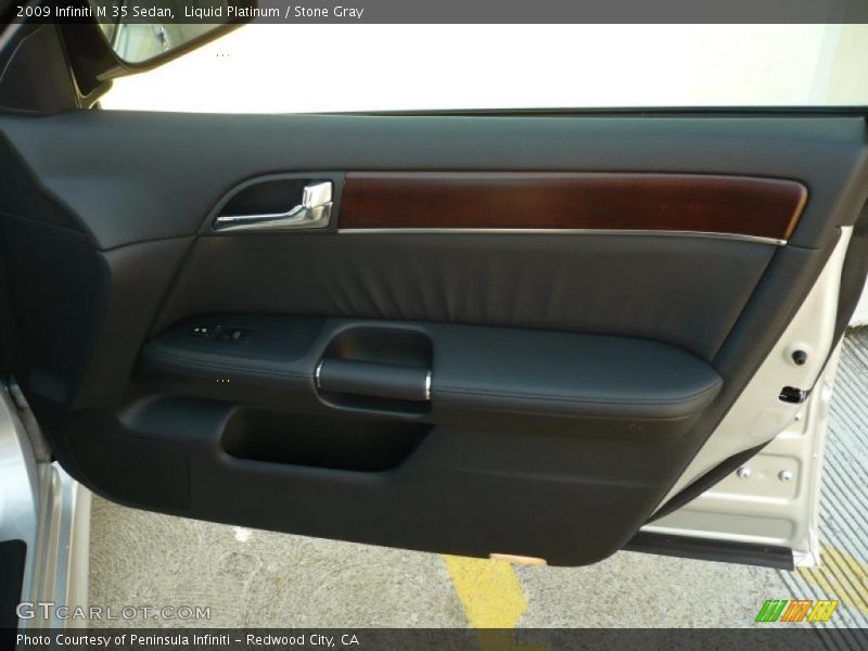 Liquid Platinum / Stone Gray 2009 Infiniti M 35 Sedan