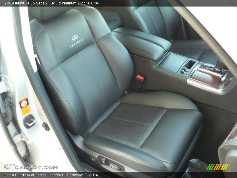 Liquid Platinum / Stone Gray 2009 Infiniti M 35 Sedan