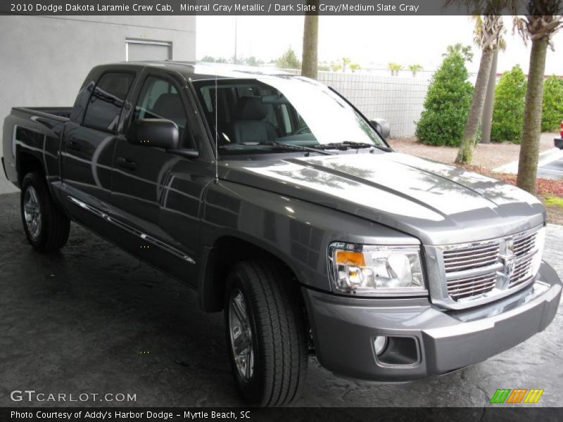 Mineral Gray Metallic / Dark Slate Gray/Medium Slate Gray 2010 Dodge Dakota Laramie Crew Cab