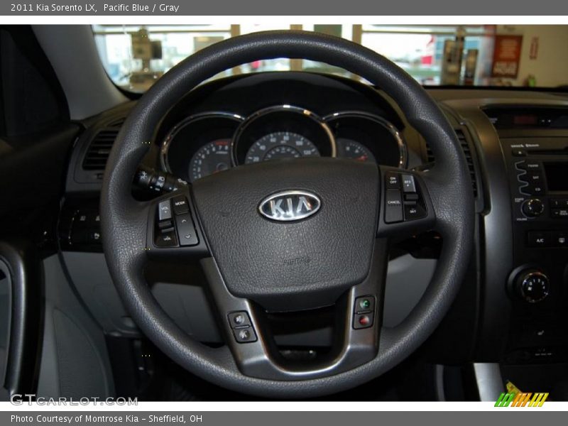 Pacific Blue / Gray 2011 Kia Sorento LX