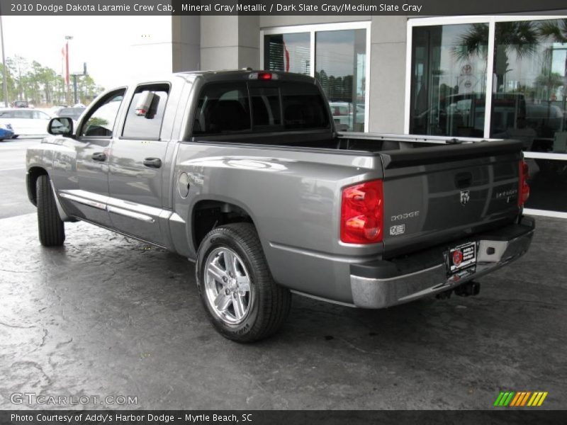 Mineral Gray Metallic / Dark Slate Gray/Medium Slate Gray 2010 Dodge Dakota Laramie Crew Cab