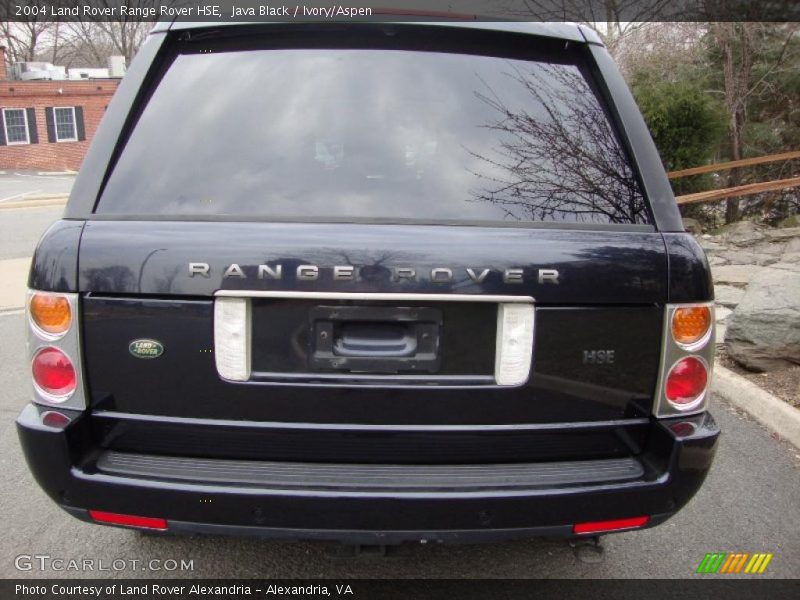 Java Black / Ivory/Aspen 2004 Land Rover Range Rover HSE