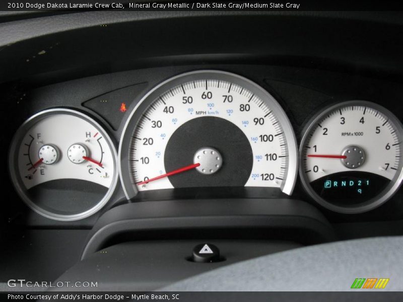Mineral Gray Metallic / Dark Slate Gray/Medium Slate Gray 2010 Dodge Dakota Laramie Crew Cab