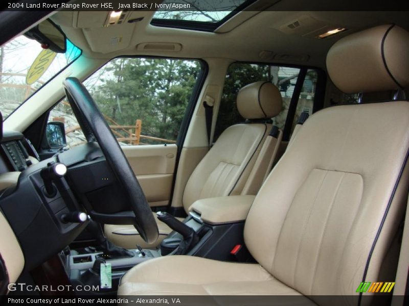 Java Black / Ivory/Aspen 2004 Land Rover Range Rover HSE